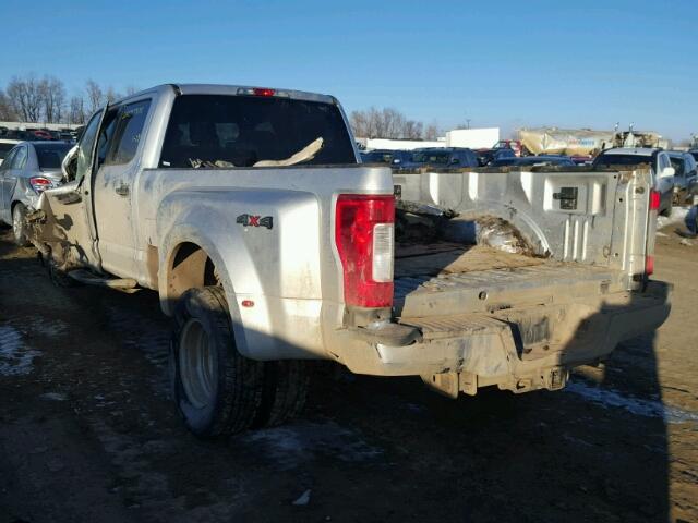 1FT8W3DT3HEB53767 - 2017 FORD F350 SUPER SILVER photo 3