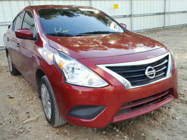 3N1CN7AP7GL834186 - 2016 NISSAN VERSA S RED photo 1