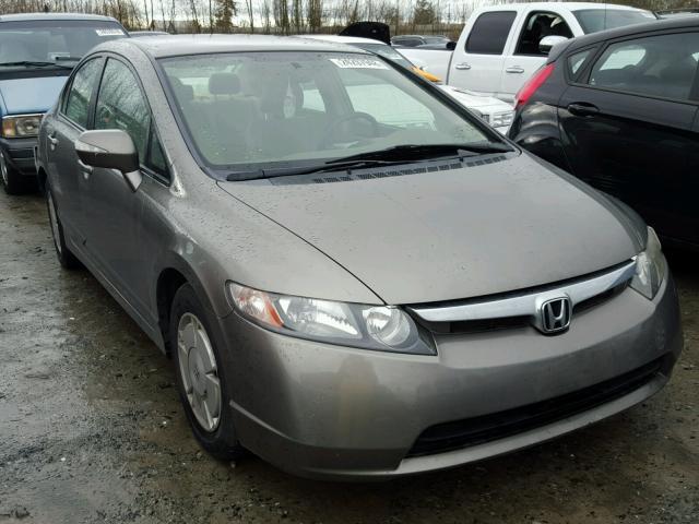 JHMFA36208S028445 - 2008 HONDA CIVIC HYBR TAN photo 1