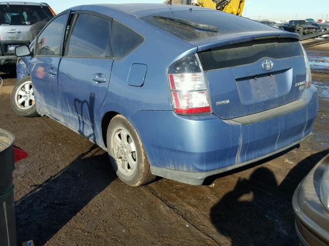 JTDKB20U840056310 - 2004 TOYOTA PRIUS BLUE photo 3