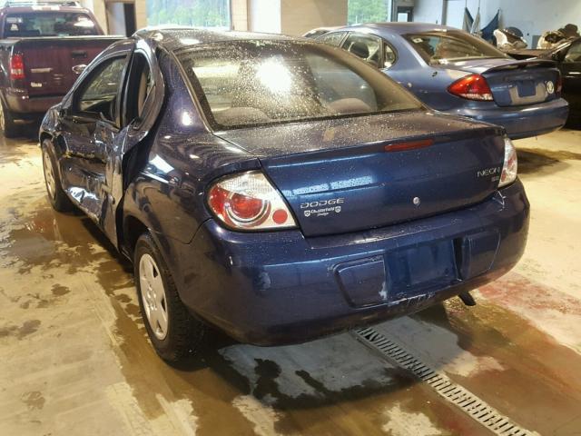 1B3ES26C43D181633 - 2003 DODGE NEON SE BLUE photo 3