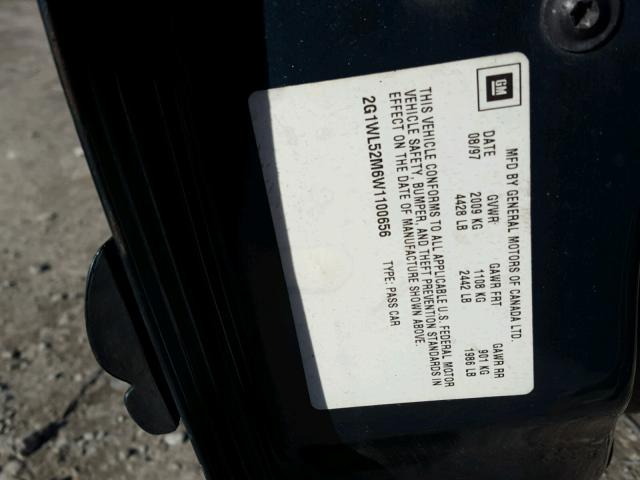 2G1WL52M6W1100656 - 1998 CHEVROLET LUMINA BAS 绿色 照片 10