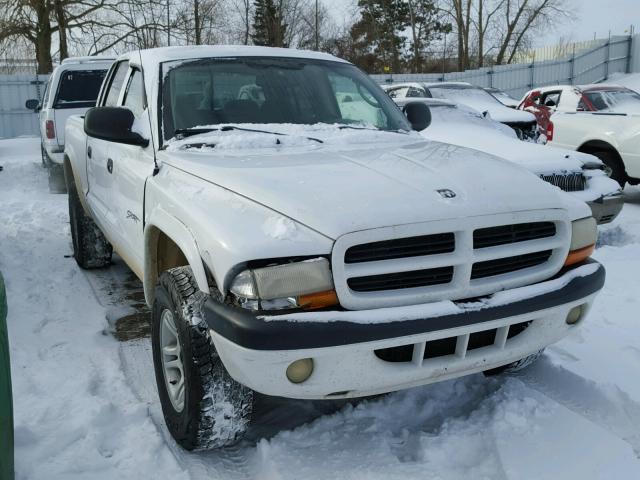 1B7GG2AN91S146693 - 2001 DODGE DAKOTA QUA WHITE photo 1