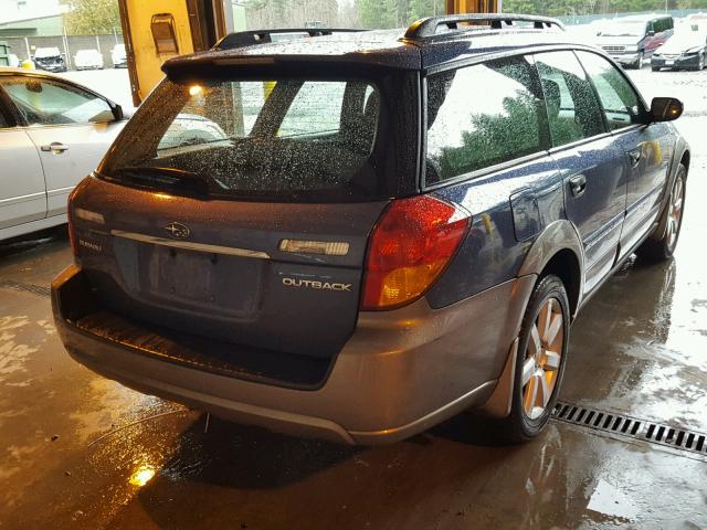 4S4BP61C867350665 - 2006 SUBARU LEGACY OUT BLUE photo 4