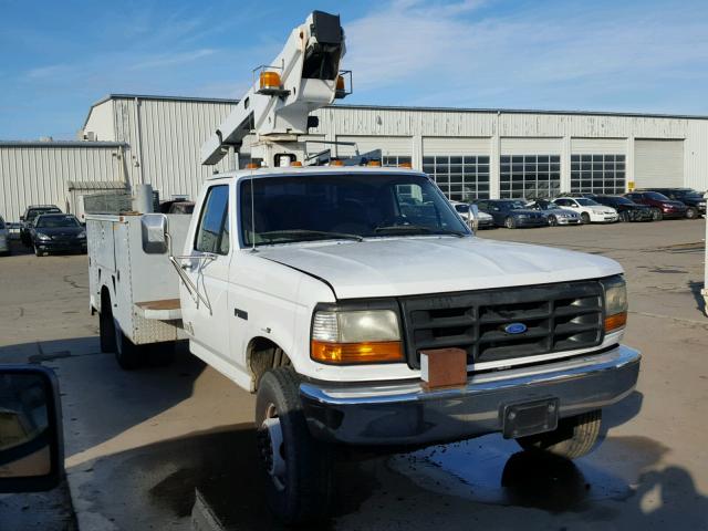 1FDLF47G3VEA59748 - 1997 FORD F SUPER DU WHITE photo 1