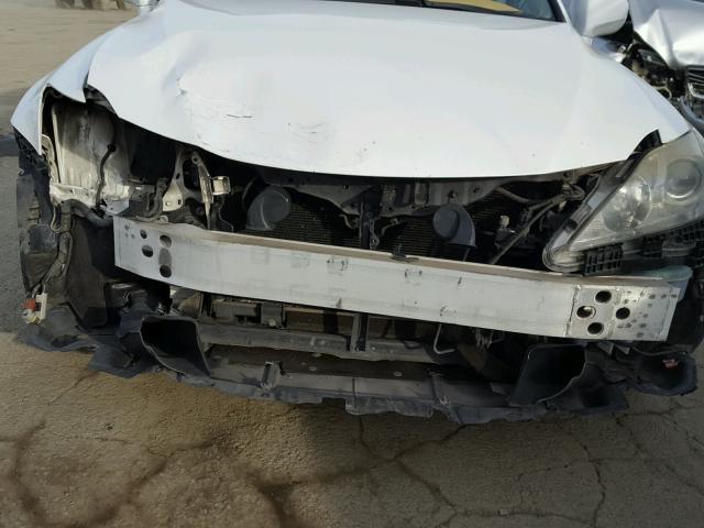 JTHBK262982059490 - 2008 LEXUS IS 250 WHITE photo 9