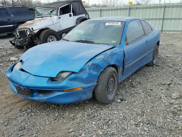 3G2JB1244WS861966 - 1998 PONTIAC SUNFIRE SE BLUE photo 2