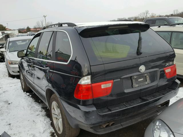 5UXFB53514LV02592 - 2004 BMW X5 4.4I BLACK photo 3