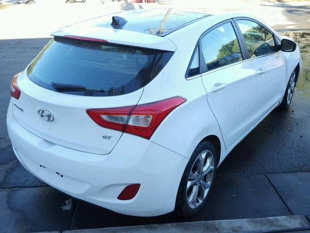 KMHD35LH9EU178234 - 2014 HYUNDAI ELANTRA GT WHITE photo 4