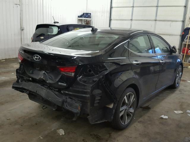 5NPDH4AE7GH672176 - 2016 HYUNDAI ELANTRA SE BLACK photo 4