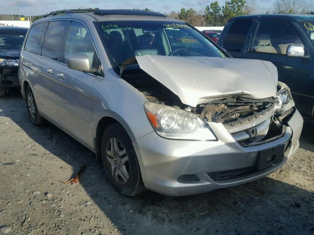 5FNRL38735B121230 - 2005 HONDA ODYSSEY EX SILVER photo 1