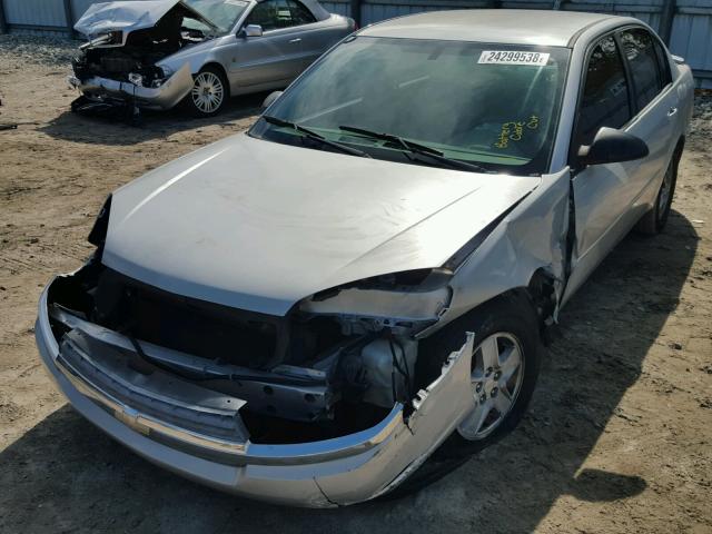 1G1ZT54865F224513 - 2005 CHEVROLET MALIBU LS SILVER photo 2