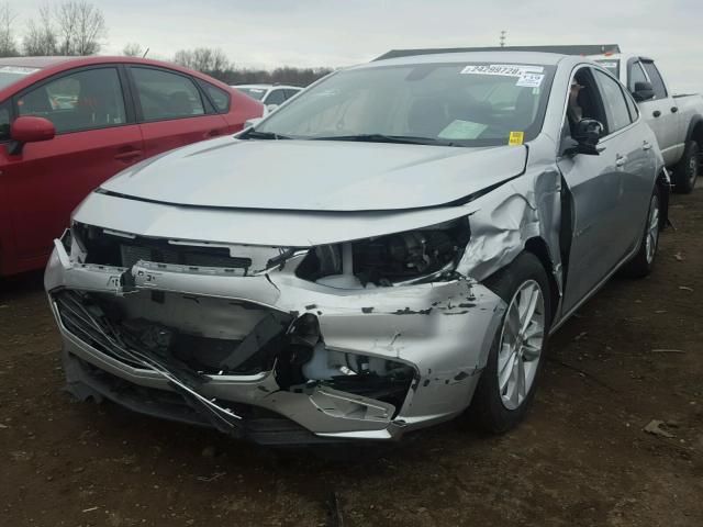 1G1ZD5ST2JF150618 - 2018 CHEVROLET MALIBU LT SILVER photo 2