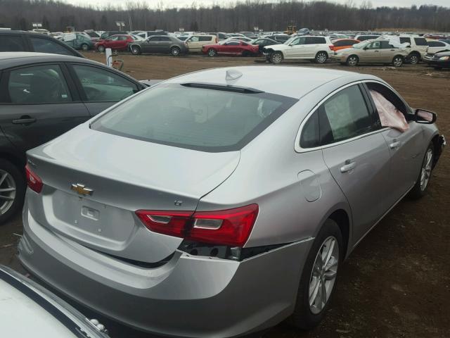 1G1ZD5ST2JF150618 - 2018 CHEVROLET MALIBU LT SILVER photo 4