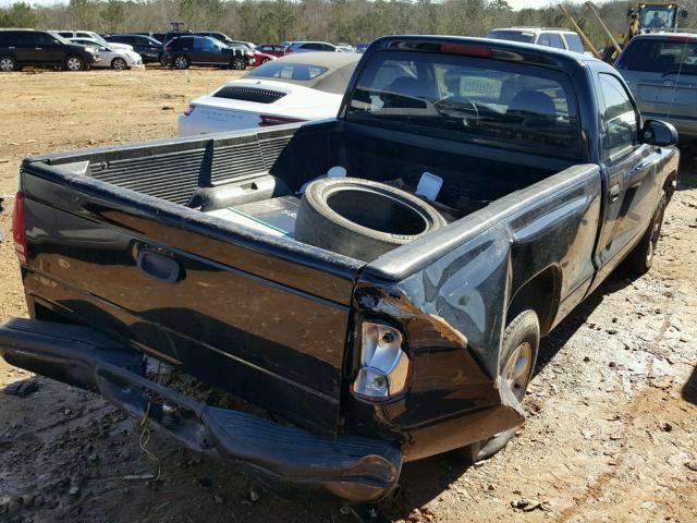 1B7FL26P31S169372 - 2001 DODGE DAKOTA BLACK photo 4