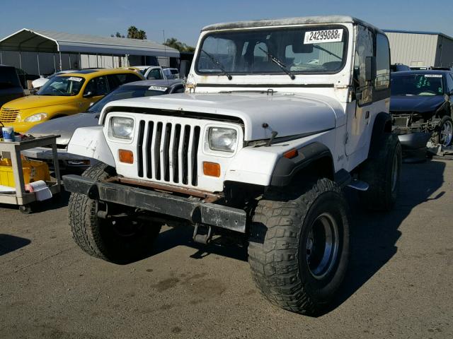 1J4FY29S2PP211649 - 1993 JEEP WRANGLER / WHITE photo 2