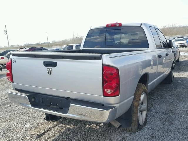 1D7HA18207J633927 - 2007 DODGE RAM 1500 S SILVER photo 4