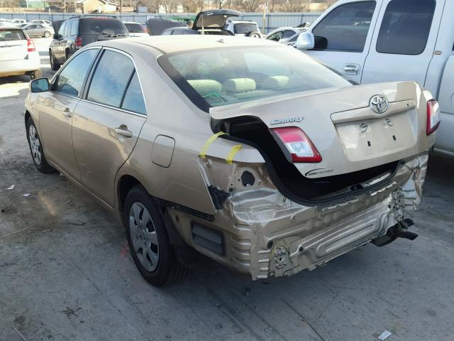 4T1BF3EK8AU085985 - 2010 TOYOTA CAMRY BASE GOLD photo 3