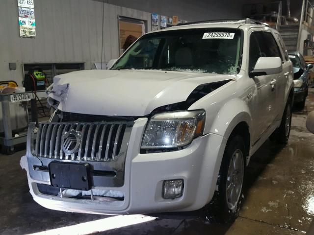 4M2CU97G89KJ18348 - 2009 MERCURY MARINER PR WHITE photo 2