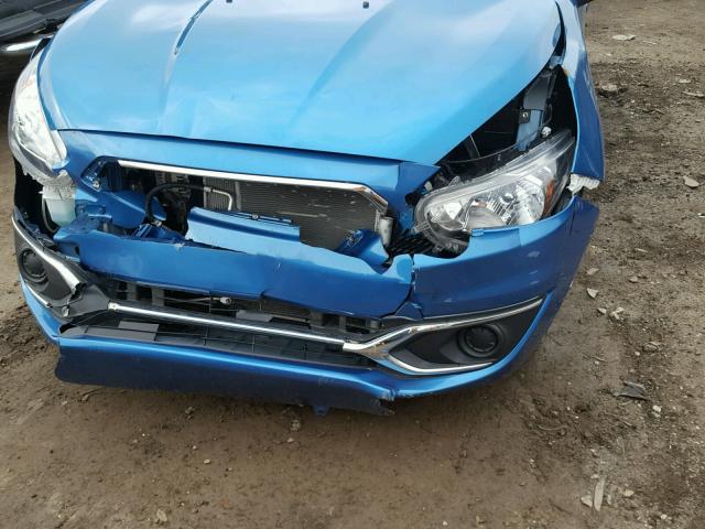 ML32A3HJ3HH021512 - 2017 MITSUBISHI MIRAGE ES BLUE photo 9