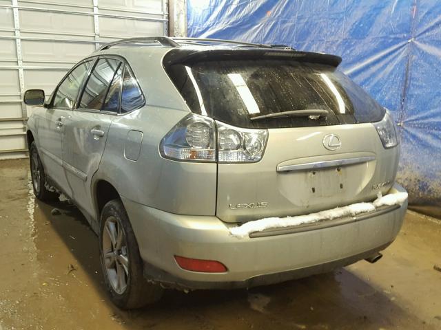 JTJHW31U372015978 - 2007 LEXUS RX 400H BEIGE photo 3