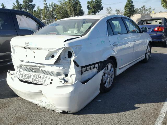 4T1BK3DB0CU462518 - 2012 TOYOTA AVALON BAS WHITE photo 4