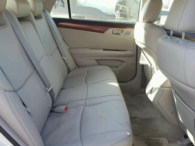 4T1BK3DB0CU462518 - 2012 TOYOTA AVALON BAS WHITE photo 6