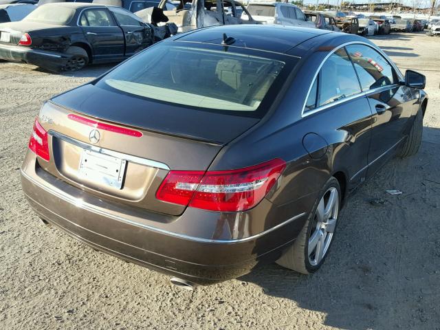 WDDKJ5KB3DF203684 - 2013 MERCEDES-BENZ E 350 BROWN photo 4