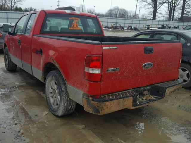 1FTRX12WX5FB23237 - 2005 FORD F150 RED photo 3