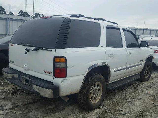 1GKEC13V15J164373 - 2005 GMC YUKON WHITE photo 4