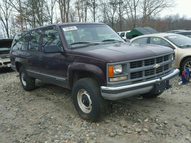 1GNGK26RXVJ392567 - 1997 CHEVROLET SUBURBAN K BURGUNDY photo 1