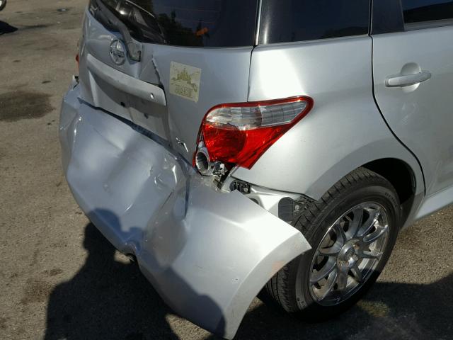 JTKKT624365007239 - 2006 TOYOTA SCION XA SILVER photo 9