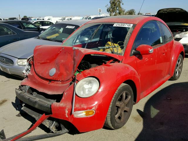 3VWCD31CX4M406248 - 2004 VOLKSWAGEN NEW BEETLE RED photo 2