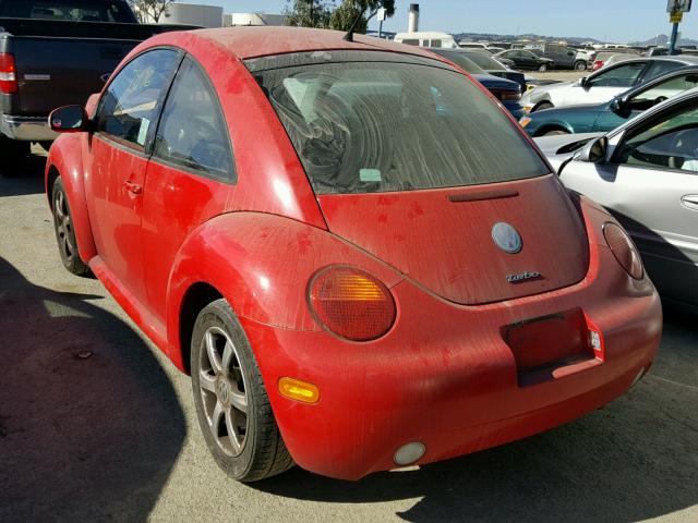 3VWCD31CX4M406248 - 2004 VOLKSWAGEN NEW BEETLE RED photo 3