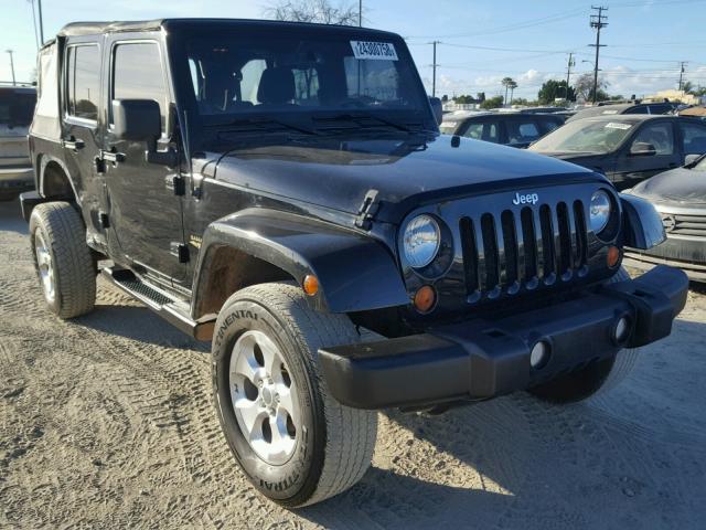 1C4BJWEG2DL521112 - 2013 JEEP WRANGLER U BLACK photo 1