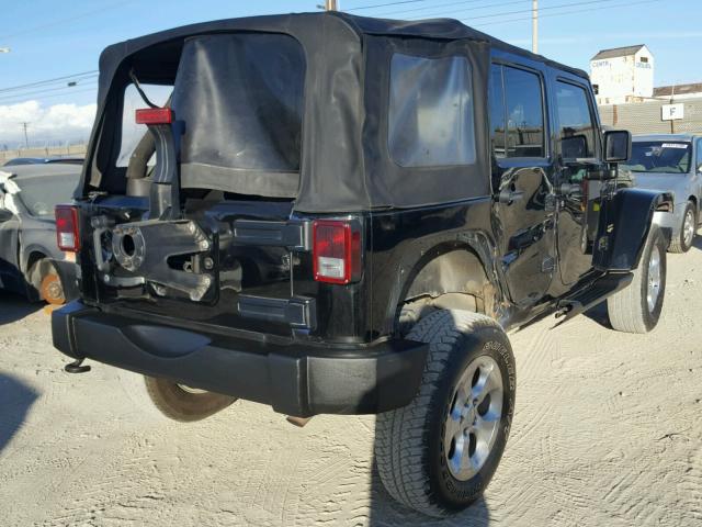 1C4BJWEG2DL521112 - 2013 JEEP WRANGLER U BLACK photo 4