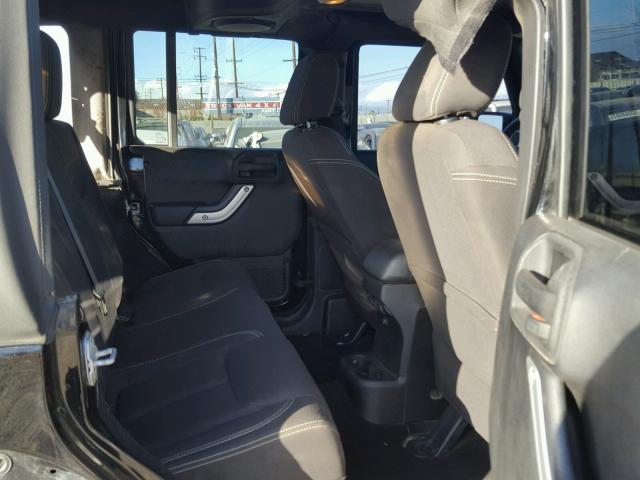 1C4BJWEG2DL521112 - 2013 JEEP WRANGLER U BLACK photo 6