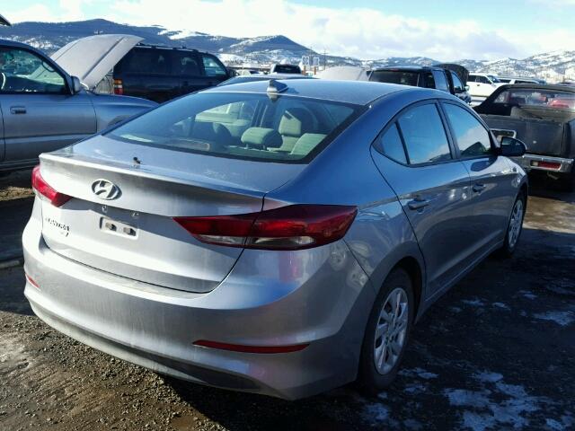 5NPD74LF7HH090640 - 2018 HYUNDAI ELANTRA SE SILVER photo 4