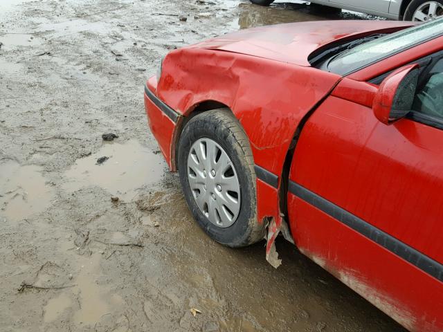 2G1WF52E449145898 - 2004 CHEVROLET IMPALA RED photo 9