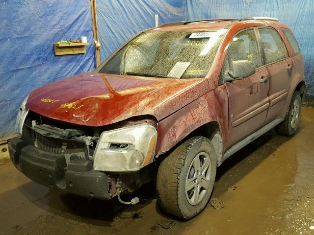 2CNDL23F566057276 - 2006 CHEVROLET EQUINOX LS RED photo 2