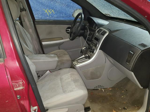 2CNDL23F566057276 - 2006 CHEVROLET EQUINOX LS RED photo 5