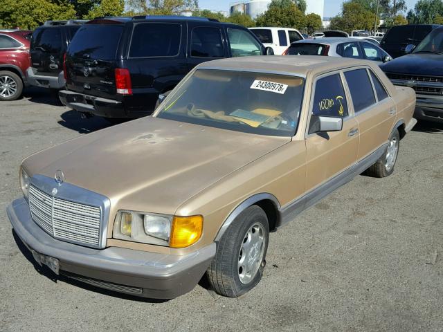 WDBCA37D8FA184951 - 1985 MERCEDES-BENZ 500 SEL GOLD photo 2