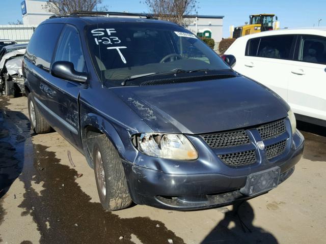 1B4GP45331B276843 - 2001 DODGE CARAVAN SP BLUE photo 1