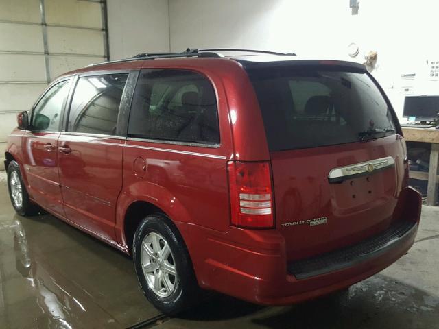 2A8HR54P98R760371 - 2008 CHRYSLER TOWN & COU RED photo 3