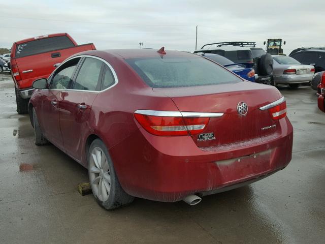 1G4PS5SK0D4176903 - 2013 BUICK VERANO MAROON photo 3