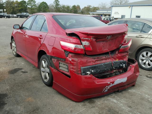 4T1BE46K57U097446 - 2007 TOYOTA CAMRY NEW RED photo 3