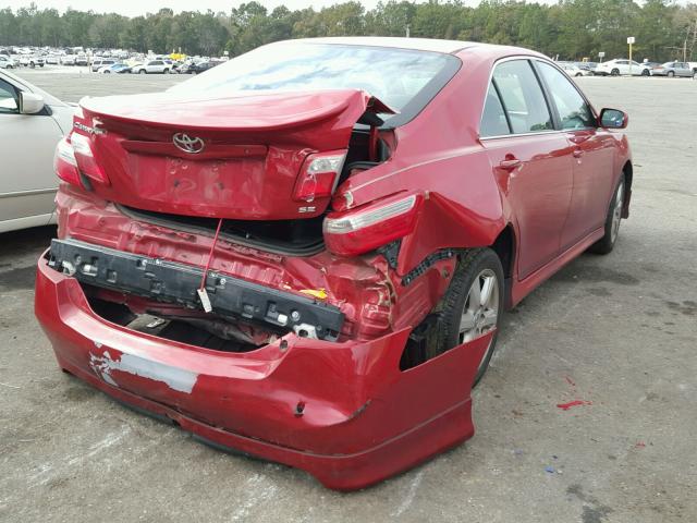 4T1BE46K57U097446 - 2007 TOYOTA CAMRY NEW RED photo 4