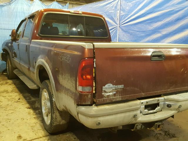 1FTSW21P06EB49356 - 2006 FORD F250 SUPER MAROON photo 3