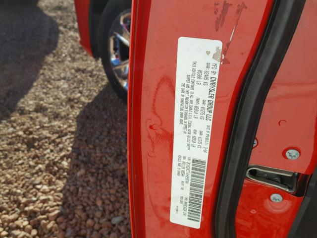 2C3CDXCT1EH258700 - 2014 DODGE CHARGER R/ RED photo 10