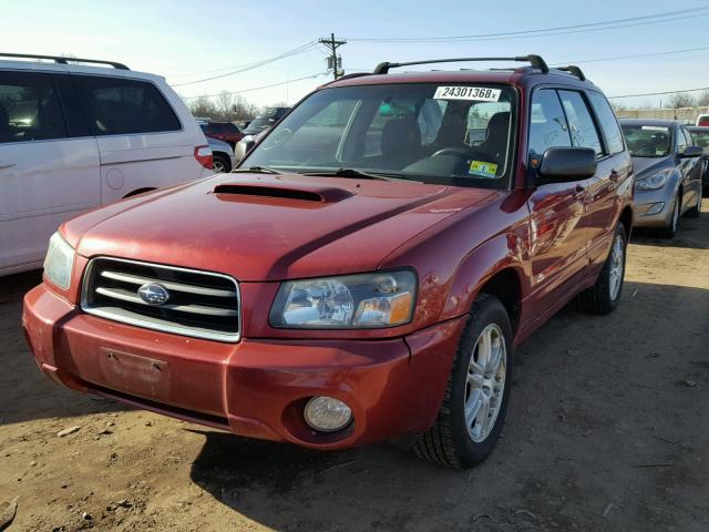 JF1SG69615H716161 - 2005 SUBARU FORESTER 2 BURGUNDY photo 2